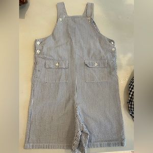 Bella bliss seersucker overalls/ Jonjon